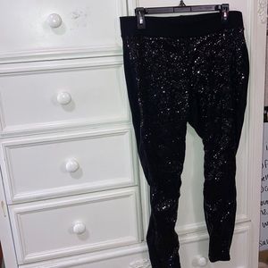 Torrid Sequins Black Leggings